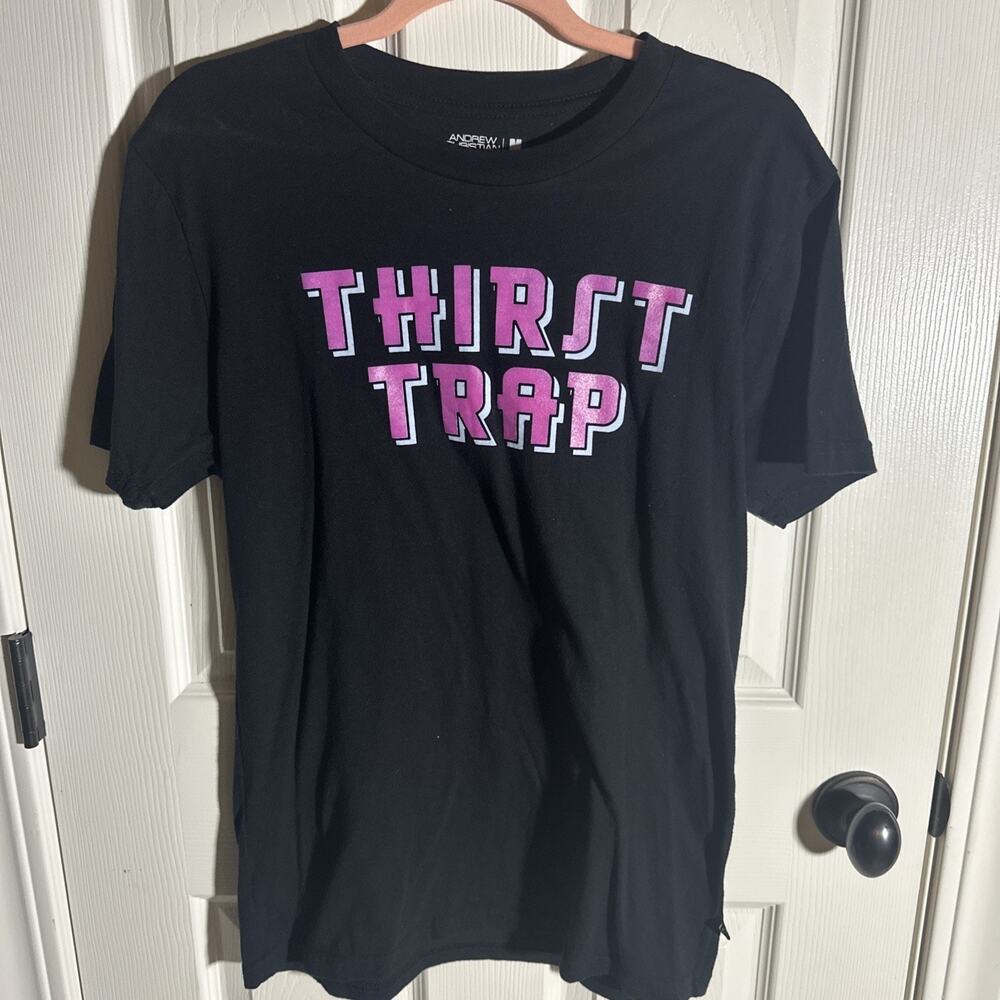 Andrew Christian HTF Thirst Trap T-Shirt MEDIUM-Pride Soft LGBTQ Circuit Party